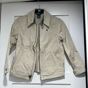 Boys khaki polo jacket